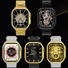 New G9 Ultra Pro Gold Color Edition Series 9  Golden Edition Bluetooth Calling Smart Watch