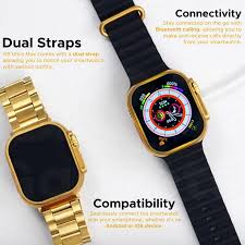 New G9 Ultra Pro Gold Color Edition Series 9  Golden Edition Bluetooth Calling Smart Watch